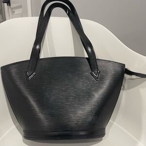 Louis Vuitton Vintage Epi Leather St. Jacques Shoulder Bag in black